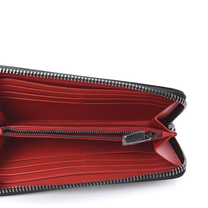 Christian Louboutin Calfskin Ecusson Panettone Zip Around Wallet Cafe 5 of 9