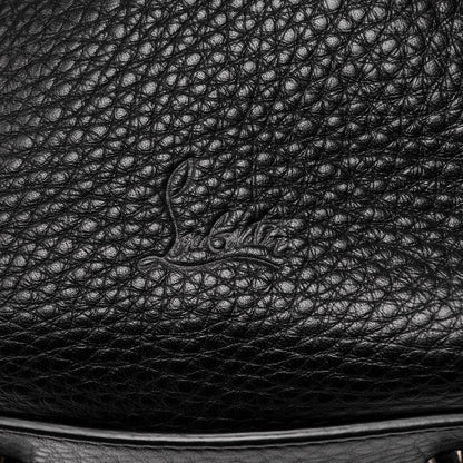 Christian Louboutin Calfskin Mix Chevron Spikes Small Panettone Bowling Bag Black 8 of 8