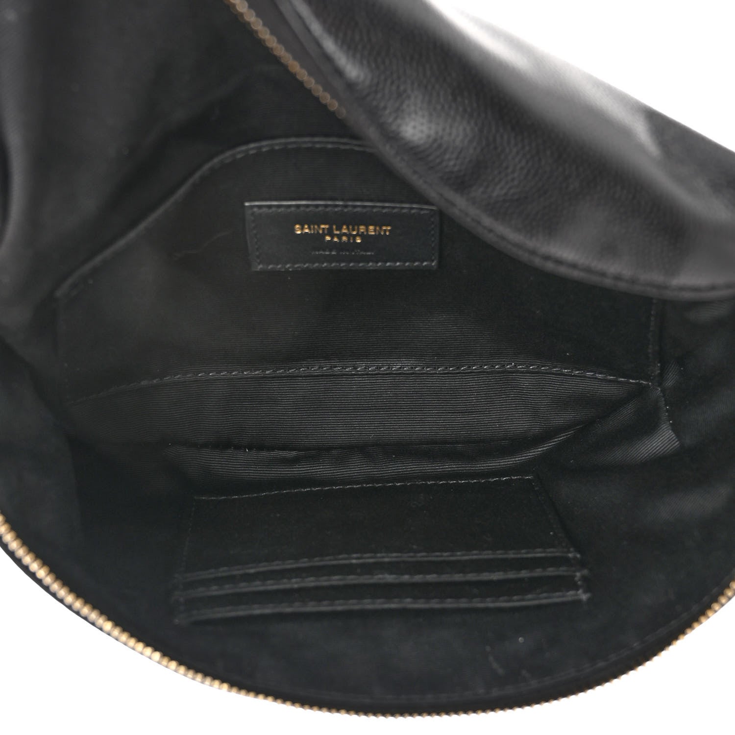 Saint Laurent Grain De Poudre Monogram Belt Bag Black 5 of 10