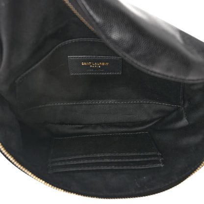 Saint Laurent Grain De Poudre Monogram Belt Bag Black 5 of 10