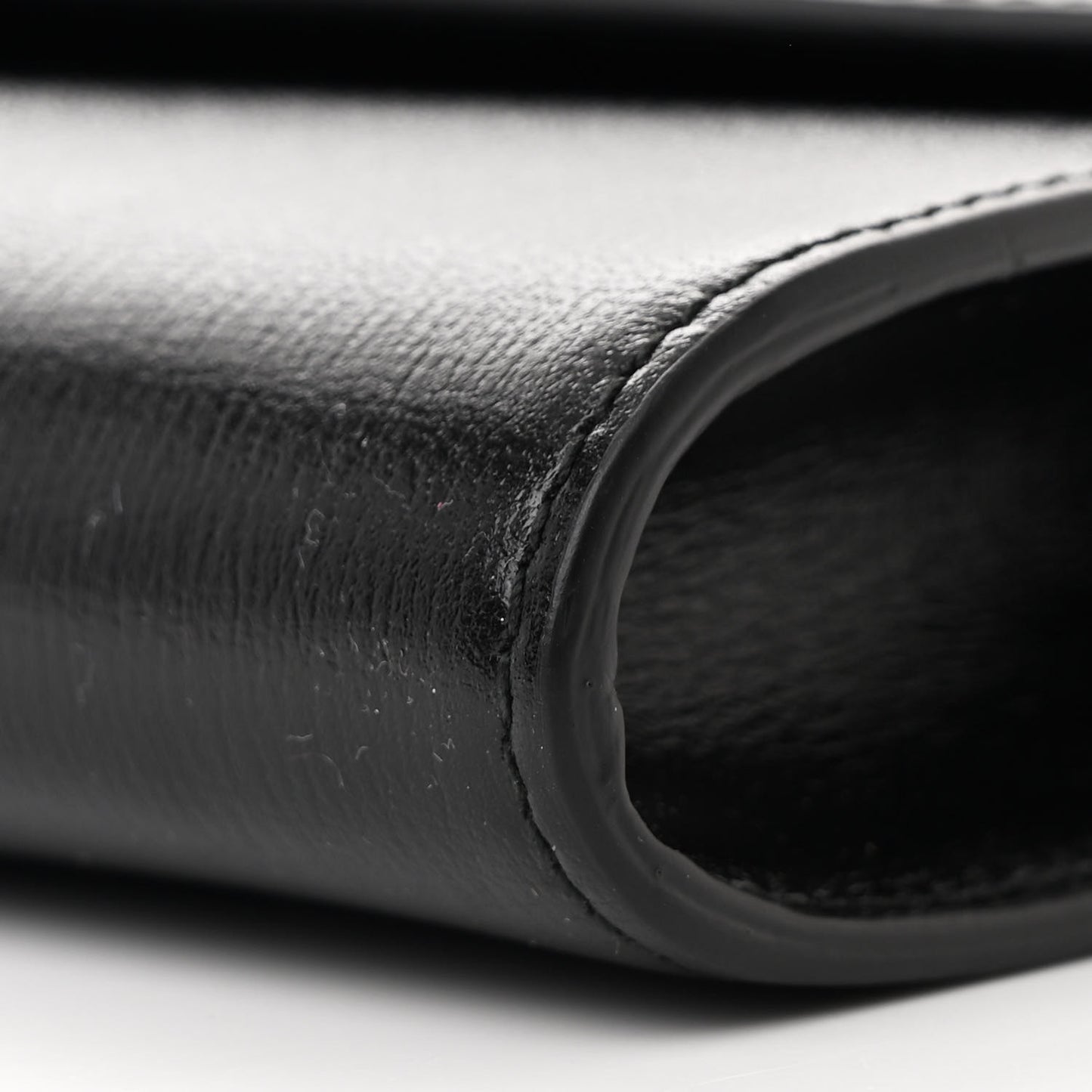 Textured Calfskin Torchon GG Broadway Envelope Clutch Black