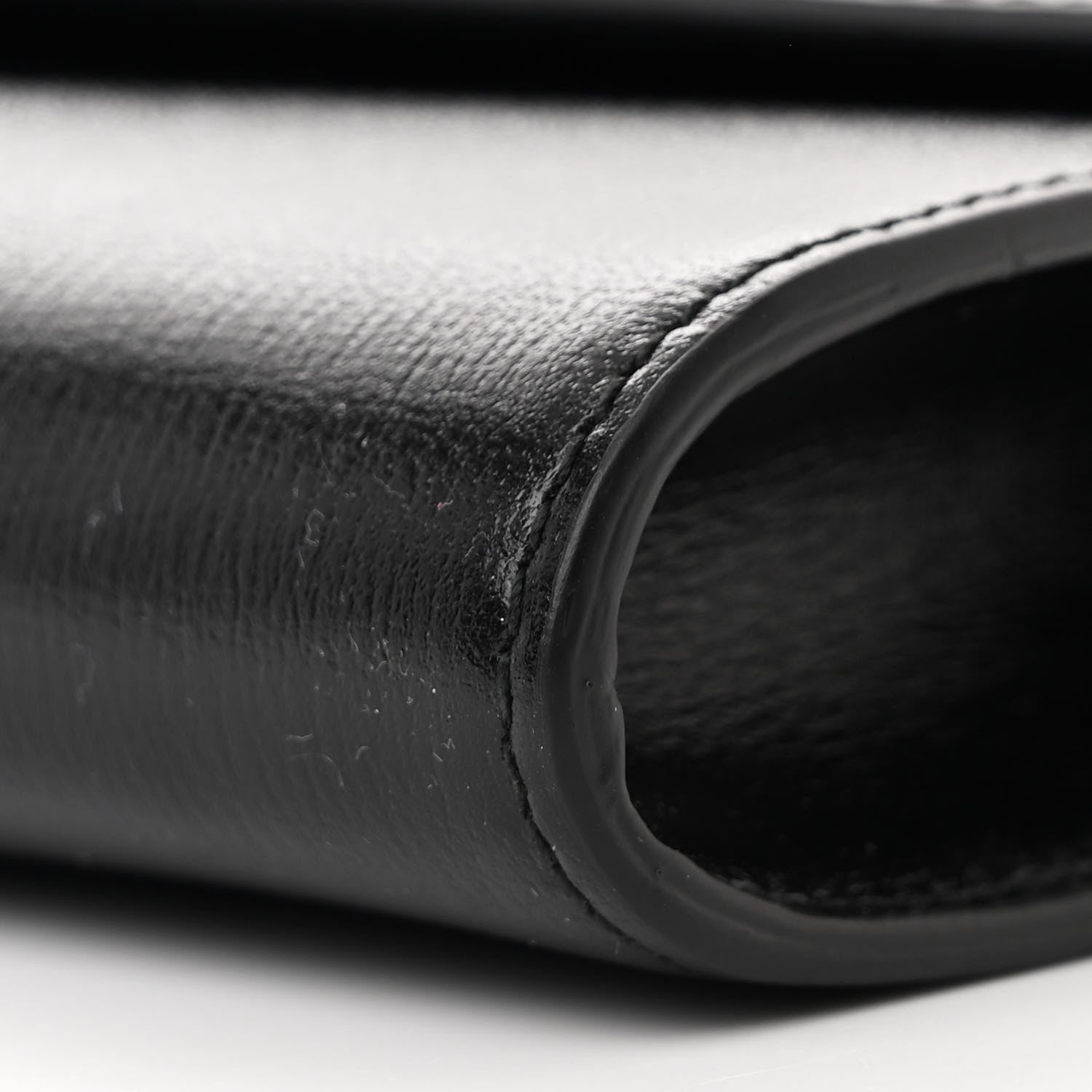 Gucci Textured Calfskin Torchon GG Broadway Envelope Clutch Black 10 of 11