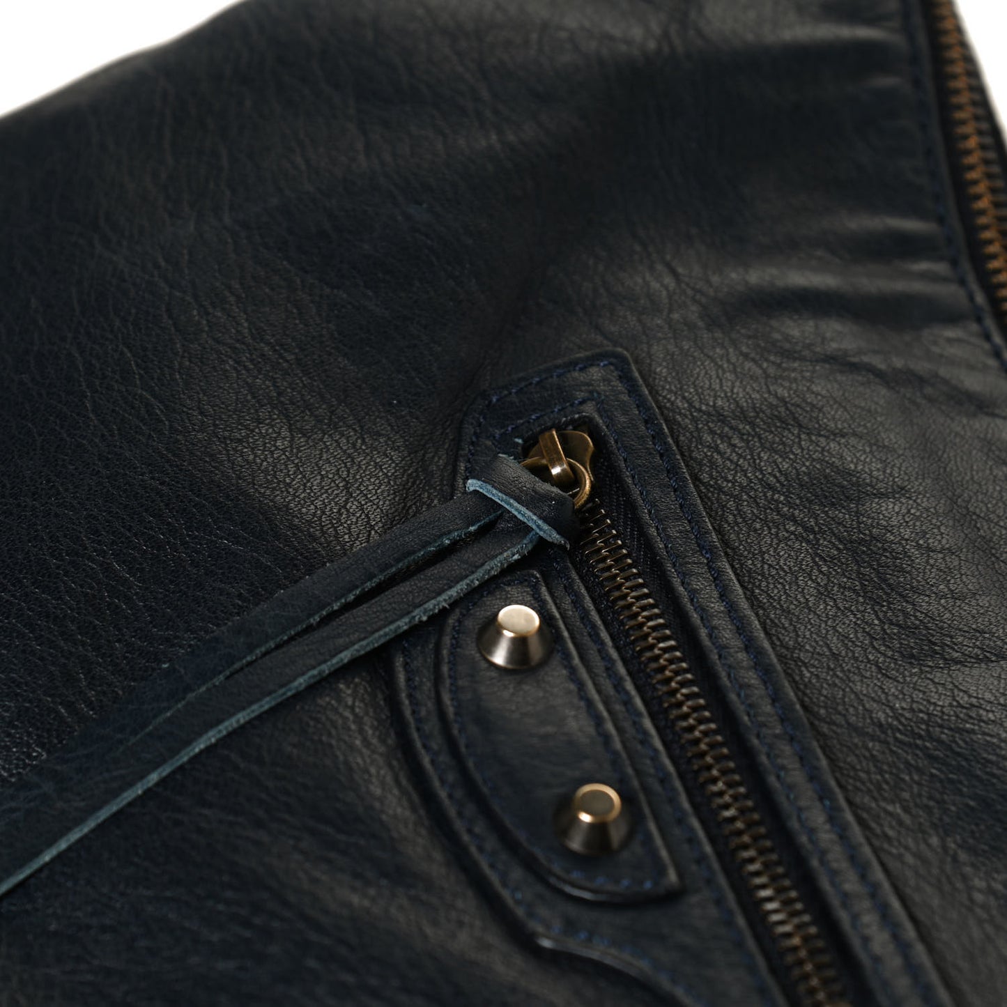 Calfskin Milkyway Ligne Papier Messenger Bleu Roi