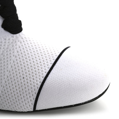 Fendi Stretch Fabric Knit FF Sock Booties  36 Black White 8 of 8