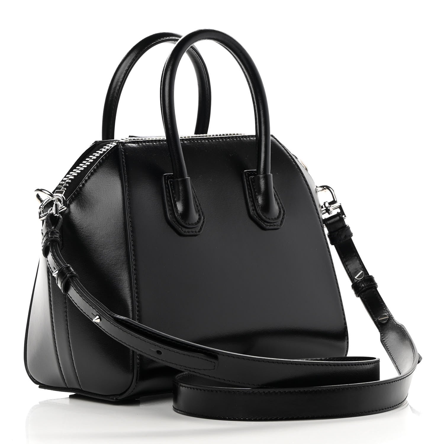 Givenchy Shiny Lord Calfskin Mini Antigona Black 3 of 10