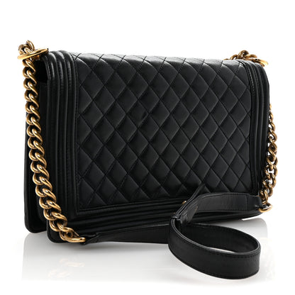 Chanel Lambskin Quilted New Medium Boy Flap Black 3 of 10