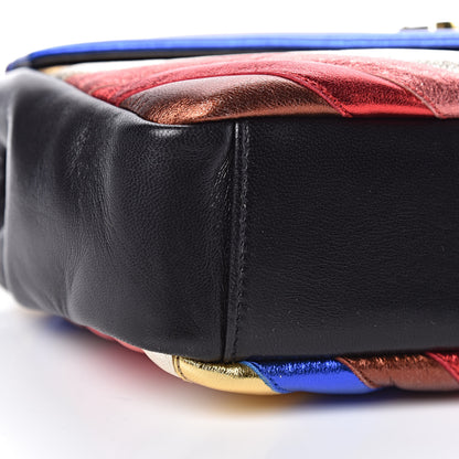 Saint Laurent Metallic Calfskin Matelasse Chevron Monogram Medium College Satchel Multicolor 12 of 13