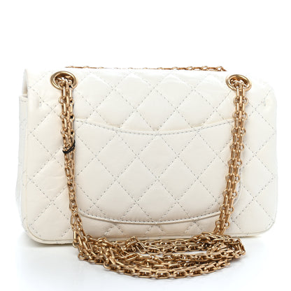 Chanel Aged Calfskin Quilted 2.55 Reissue Mini Flap White 2 of 9