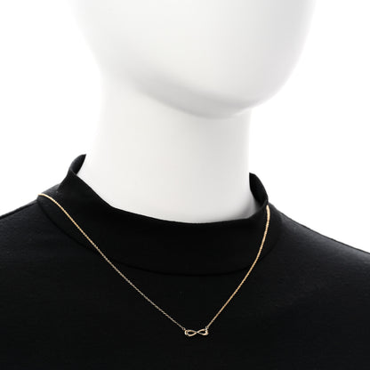 Tiffany 18K Yellow Gold Infinity Pendant Necklace 2 of 5