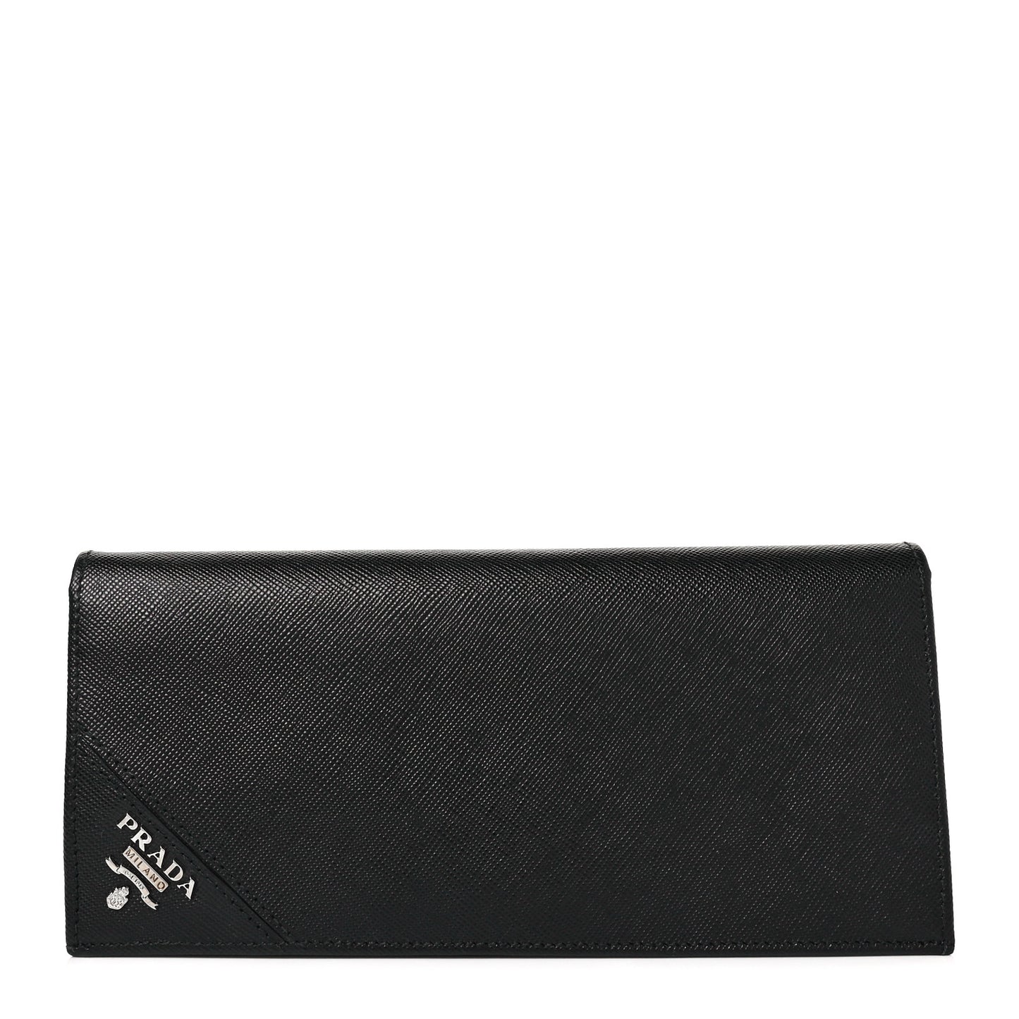 Saffiano Flap Wallet Black