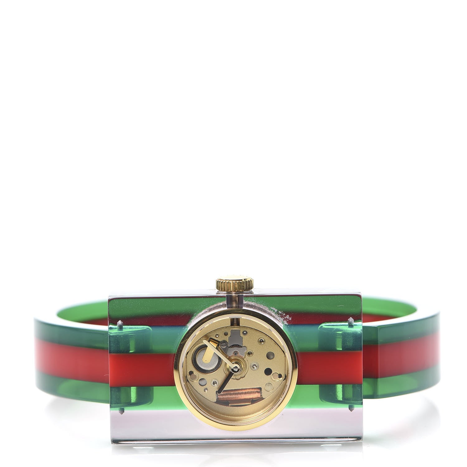 Gucci Stainless Steel Plexiglass 24mm Quartz Watch 3 of 6