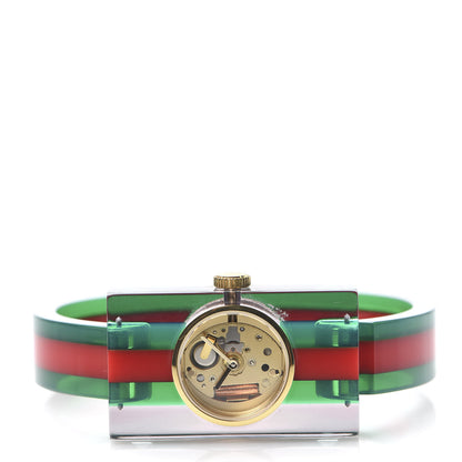 Gucci Stainless Steel Plexiglass 24mm Quartz Watch 3 of 6