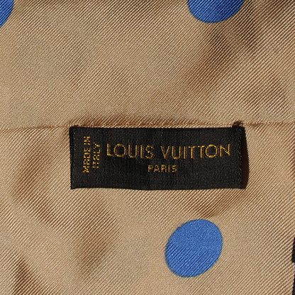 Louis Vuitton Silk Leopard Snood Scarf Beige 4 of 5