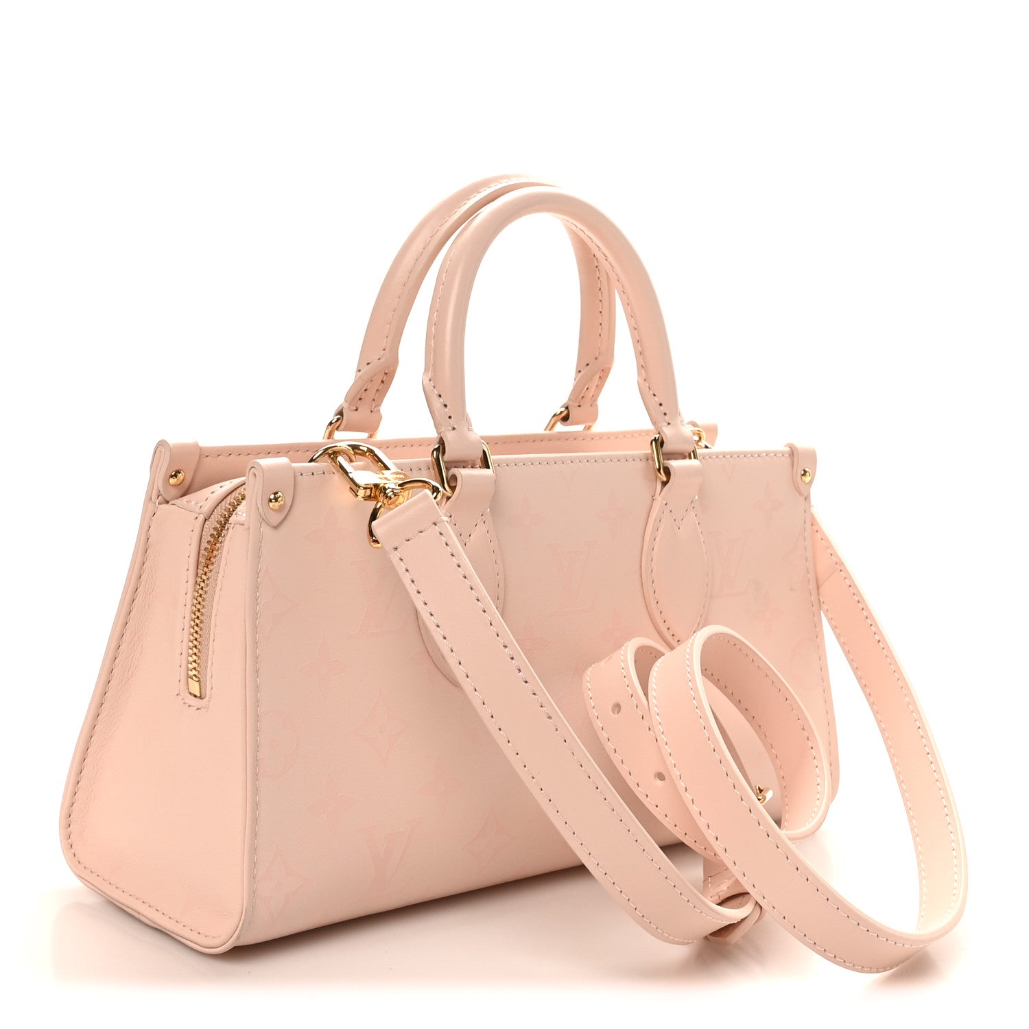 Louis Vuitton Calfskin OnTheGo East West Pearl Pink 3 of 10