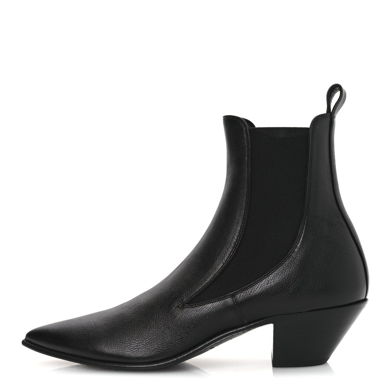 Saint Laurent Calfskin Mens Banana 50 Boots 41.5 Black 1 of 10