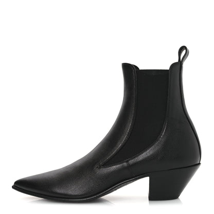 Saint Laurent Calfskin Mens Banana 50 Boots 41.5 Black 1 of 10
