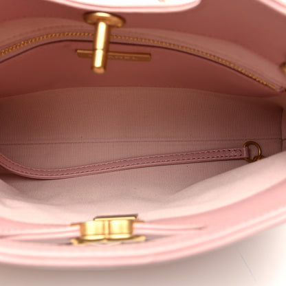 Chanel Calfskin Suede Quilted Mini 31 Shopping Bag Light Pink 5 of 10