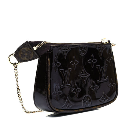 Louis Vuitton Vernis Monogram Mini Pochette Accessories Amarante 3 of 8