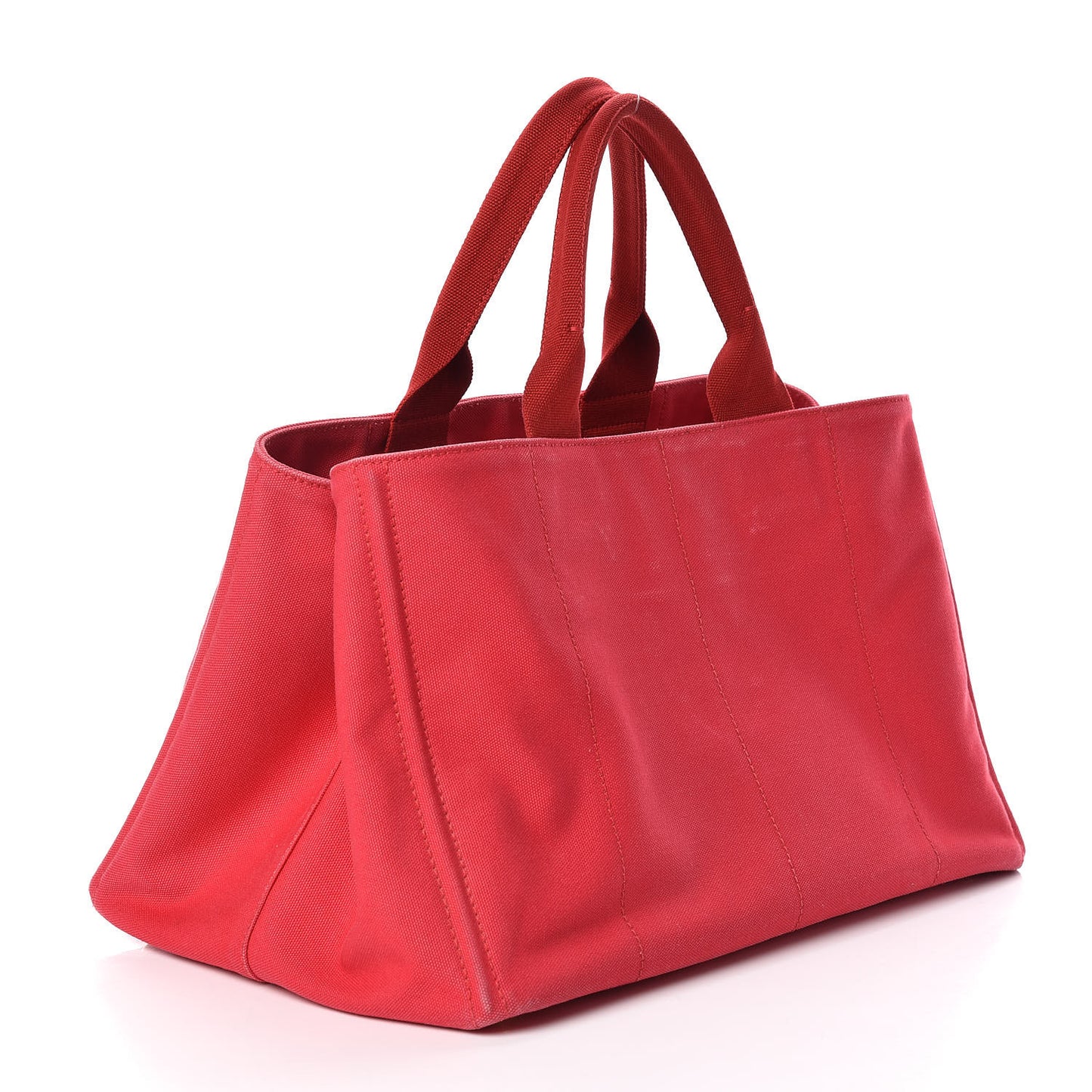 Canapa Large Logo Shopping Tote Rosso