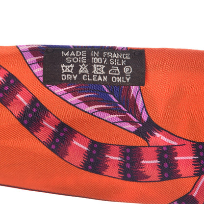Hermes Silk The Savana Dance Twilly Capucine Violet Bleu 3 of 5