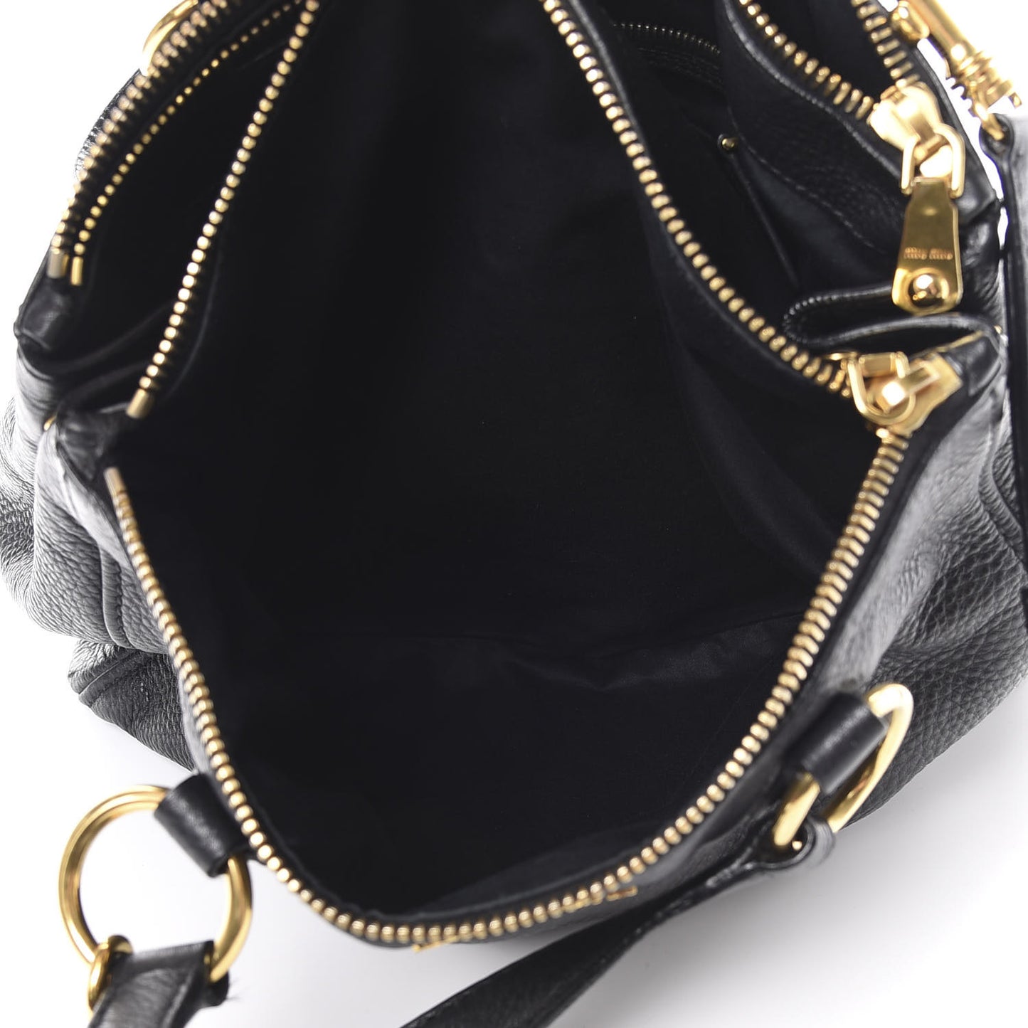 Vitello Daino Tote Black