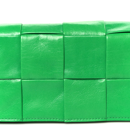 Bottega Veneta Paper Calfskin Intreccio Cassette Belt Bag Parakeet 9 of 11