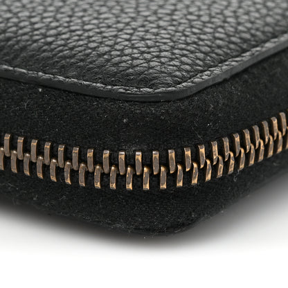 Gucci Calfskin Logo Zip Around Wallet Black 14 of 14