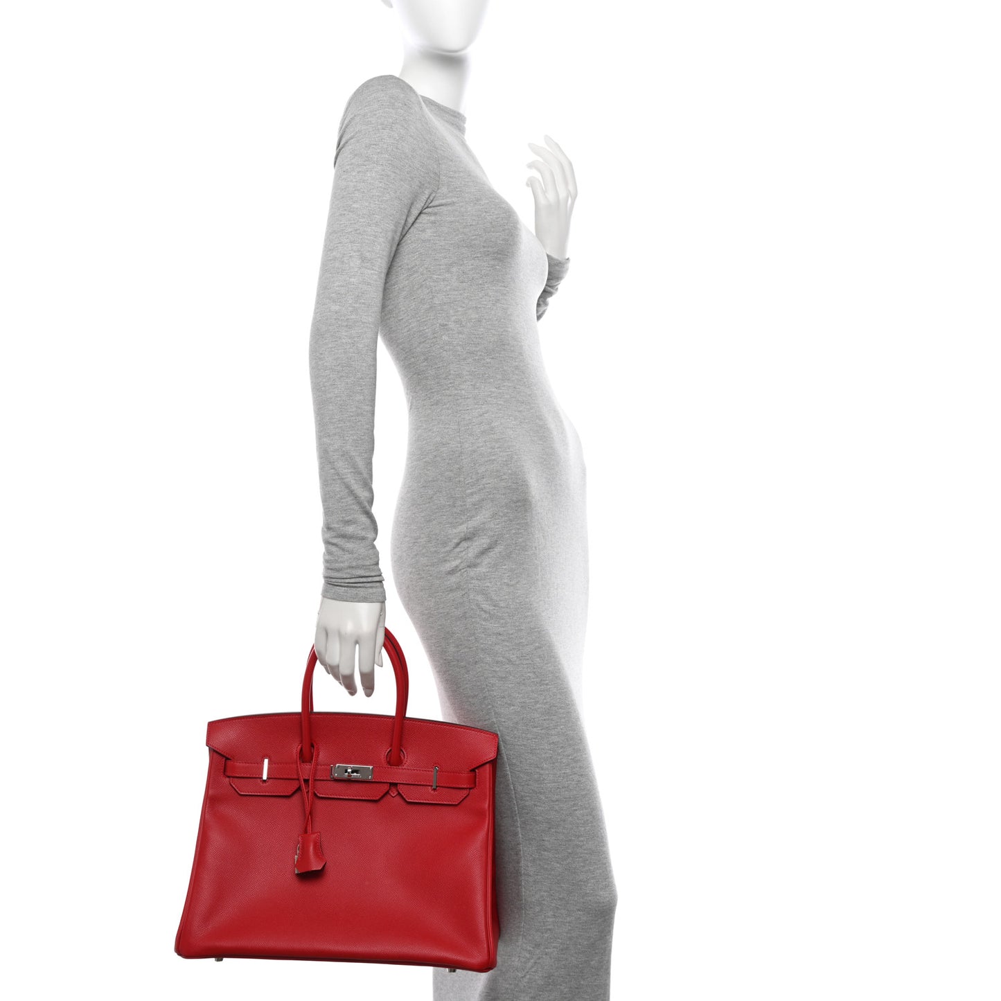 Epsom Birkin 35 Rouge Casaque
