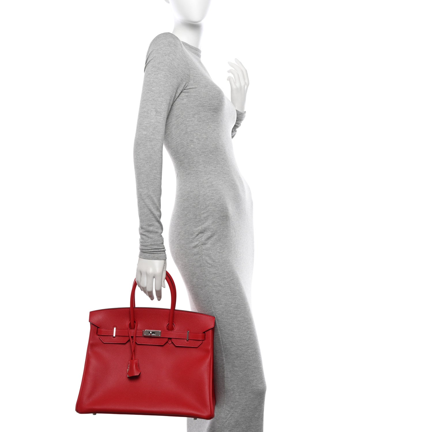 Hermes Epsom Birkin 35 Rouge Casaque 2 of 12