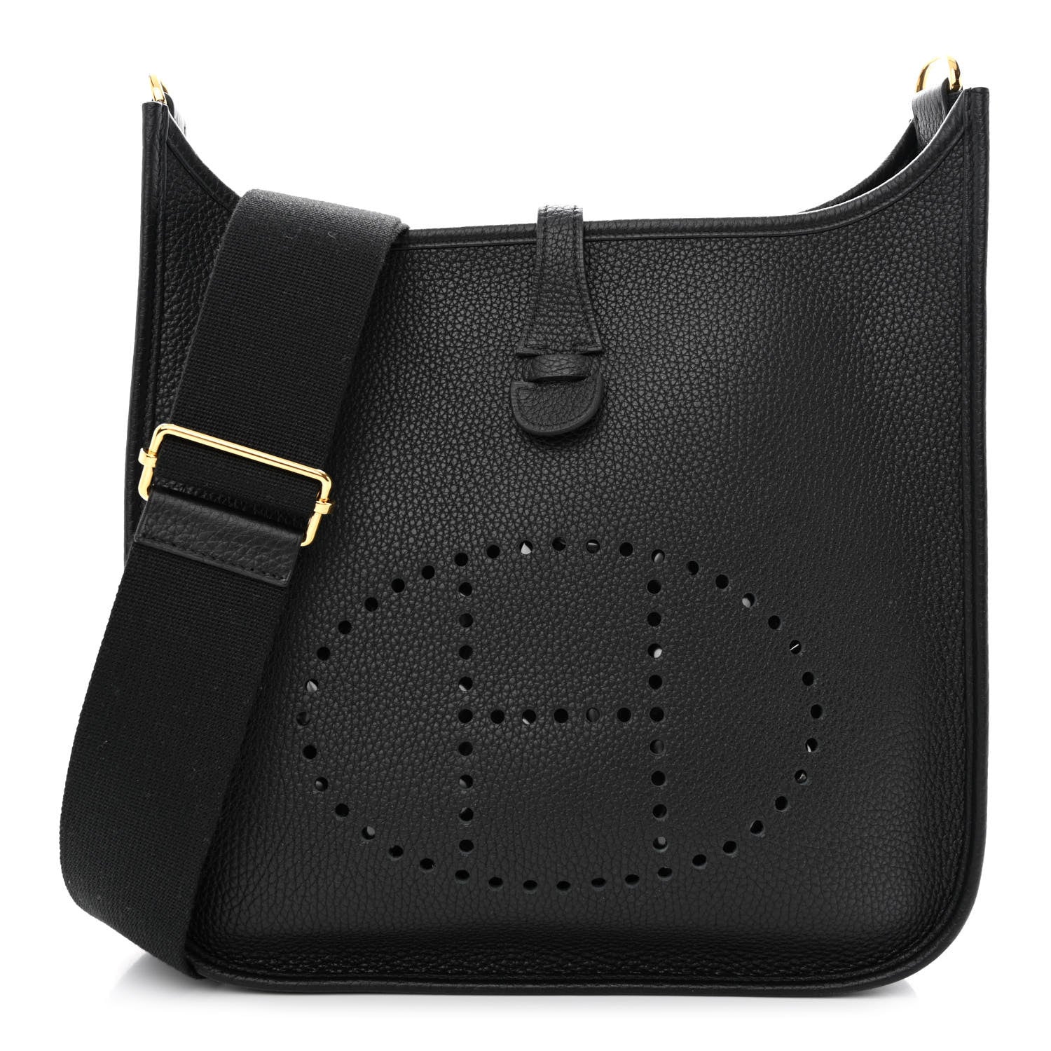 Hermes Taurillon Clemence Evelyne III PM Black 1 of 11