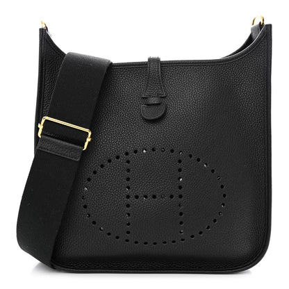 Hermes Taurillon Clemence Evelyne III PM Black 1 of 11