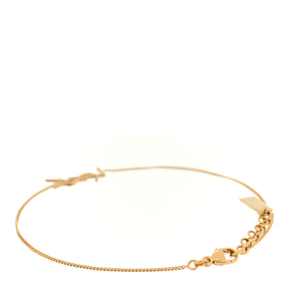 Saint Laurent Brass Monogram Charm Bracelet Gold 3 of 5