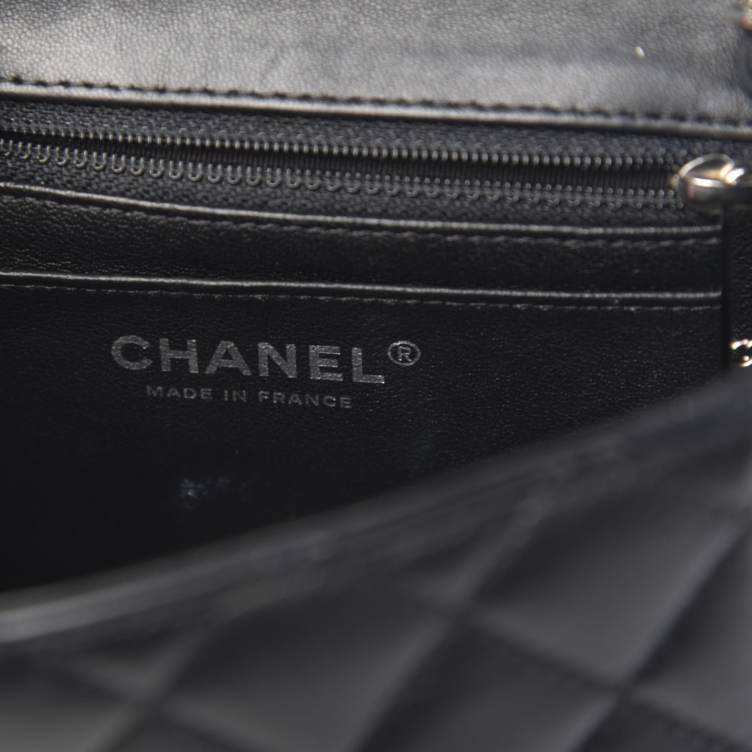 Chanel Lambskin Quilted Mini Square Flap Black 6 of 11