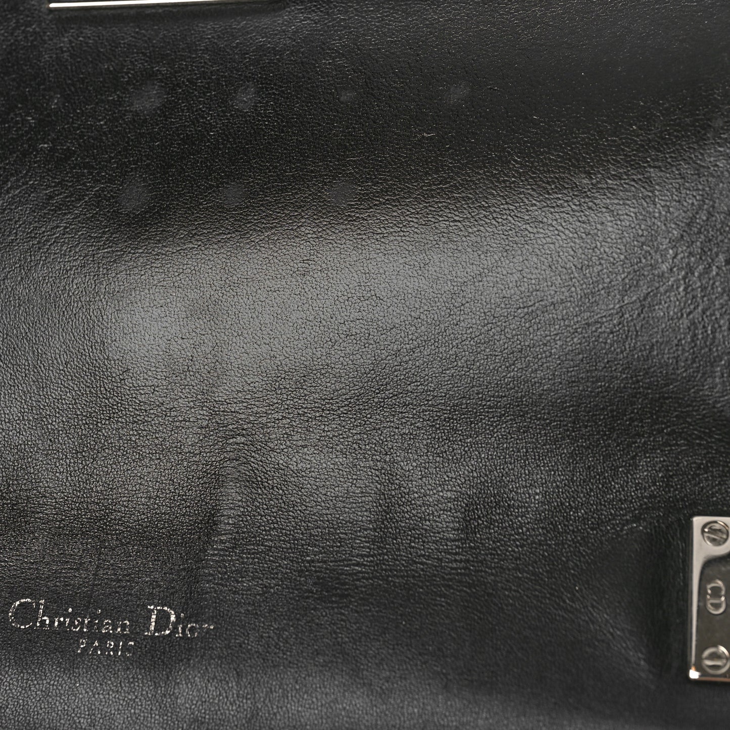 Lambskin Mixed Cannage Miss Dior Flap Black