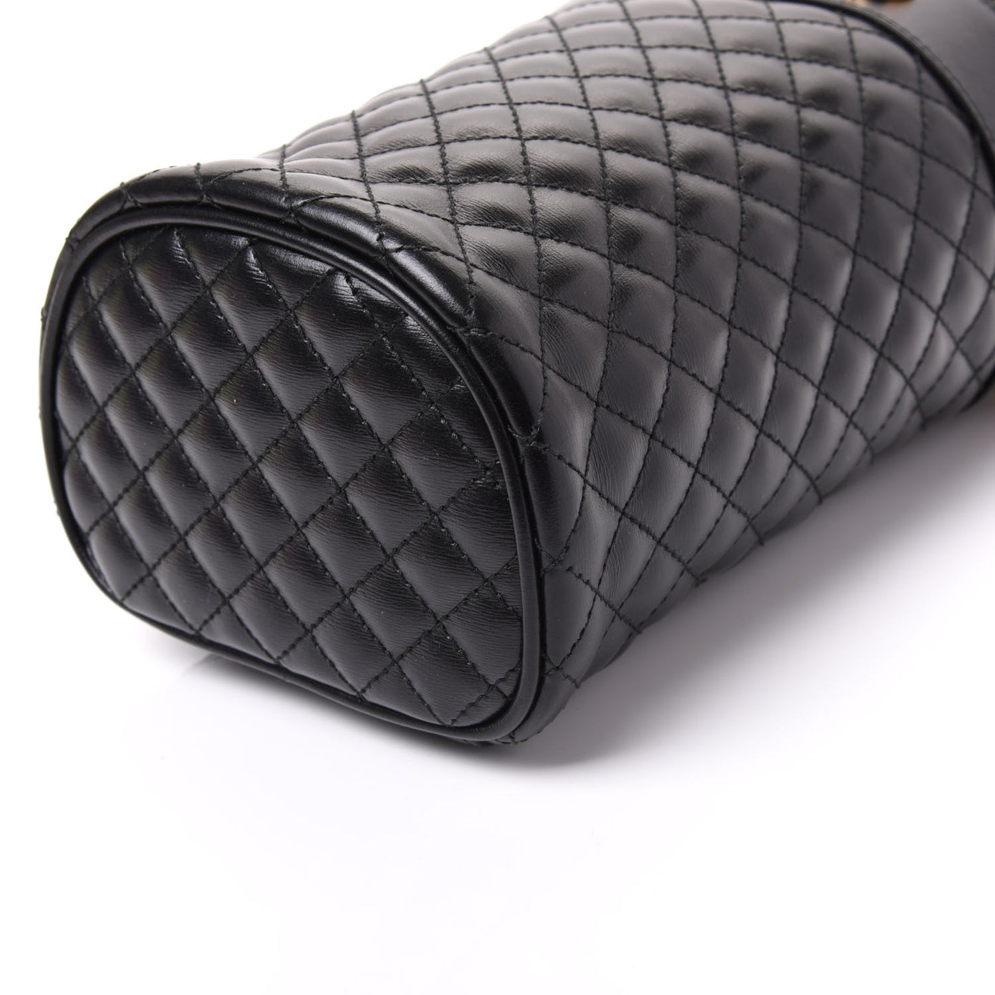 Calfskin Trapuntata Zumi Belt Bag Black