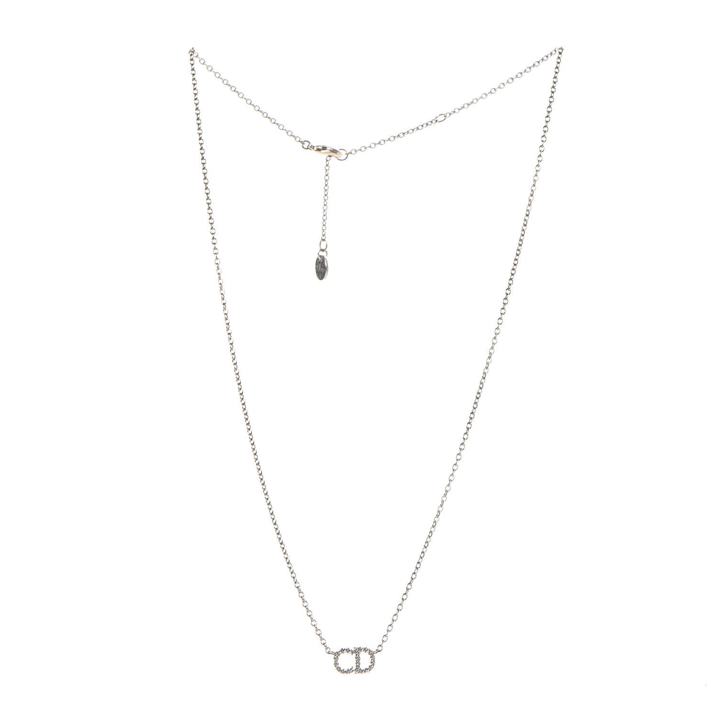 Metal Crystal Clair D Lune Necklace Gold