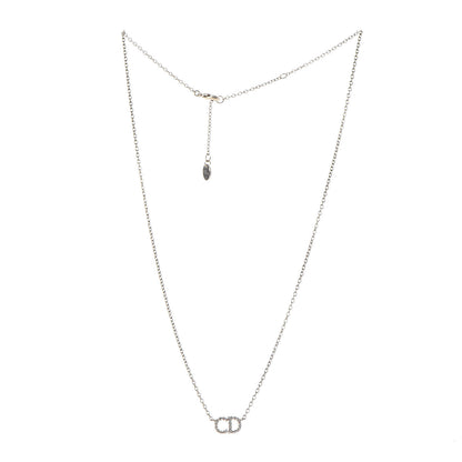 Christian Dior Metal Crystal Clair D Lune Necklace Gold 3 of 6