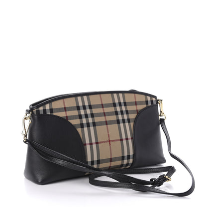 Burberry Horseferry Check Small Chichester Crossbody Clutch Bag Black 3 of 11