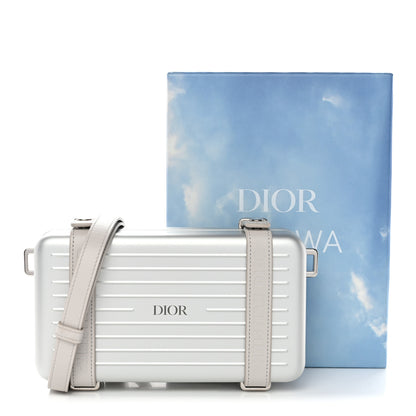 Christian Dior X RIMOWA Aluminum Personal Clutch On Strap Silver 11 of 11