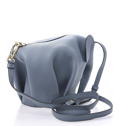 Loewe Calfskin Mini Elephant Crossbody Bag Stone Blue 3 of 8