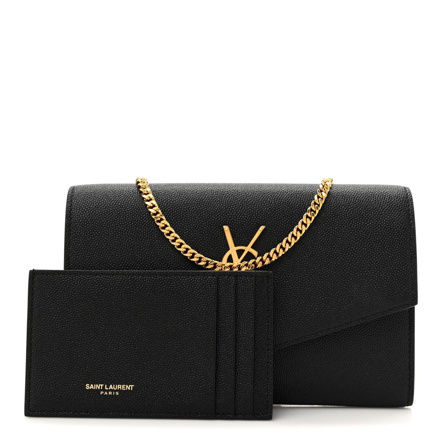 Grain De Poudre Uptown Chain Wallet Black