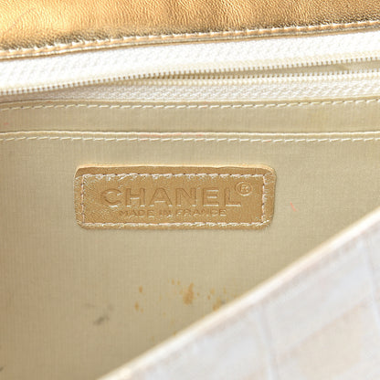 Chanel Metallic Nylon Medium Travel Flap Light Gold 5 of 19