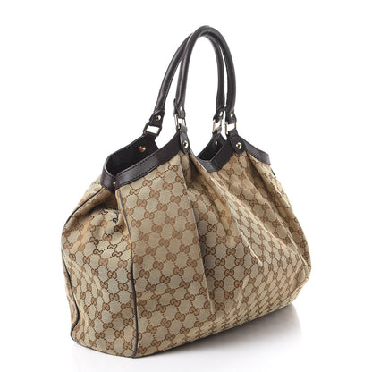 Gucci Monogram Large Sukey Tote Dark Brown 3 of 9