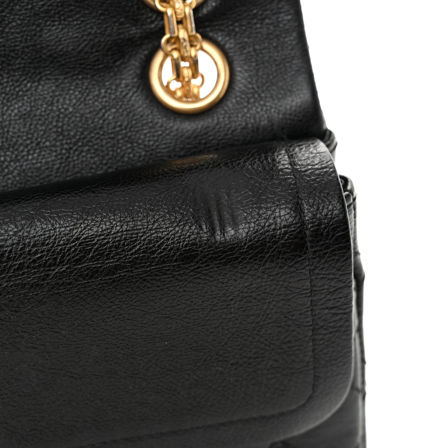 Chanel Calfskin Quilted Spoon Charms Brasserie 2.55 Reissue 225 Flap Black 12 of 14