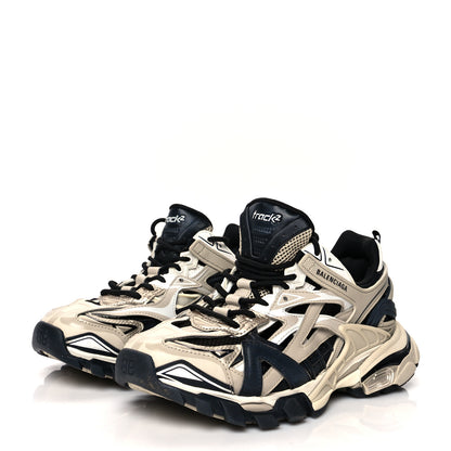 Balenciaga Rubber Mesh Bi-Color Mens Track.2 Open Sneakers 40 Beige Black 3 of 7