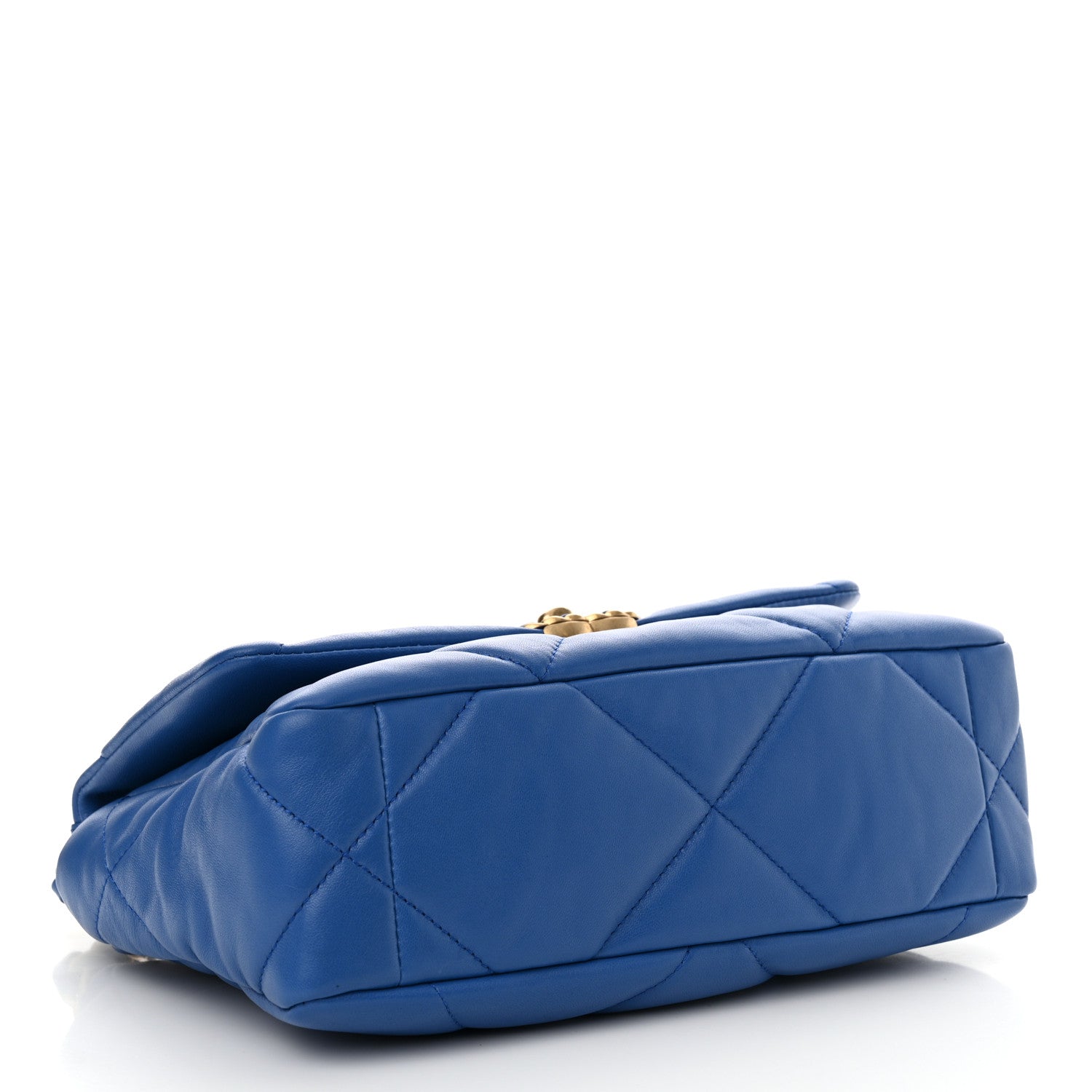 Chanel Lambskin Quilted Medium Chanel 19 Flap Blue 4 of 11