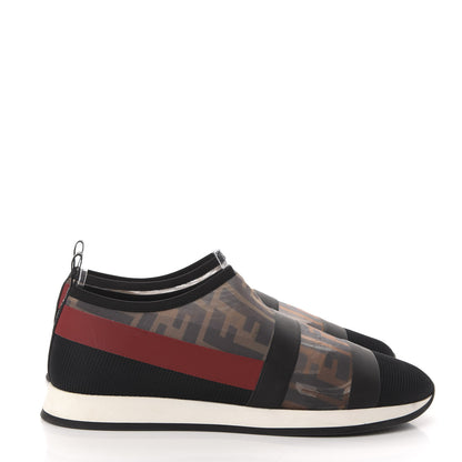 Fendi Technical Mesh FF Sneakers 40 Tobacco Red 4 of 9