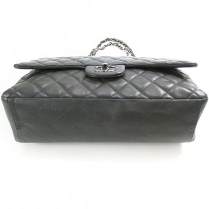Chanel Lambskin Quilted Maxi Flap Gray 4 of 12