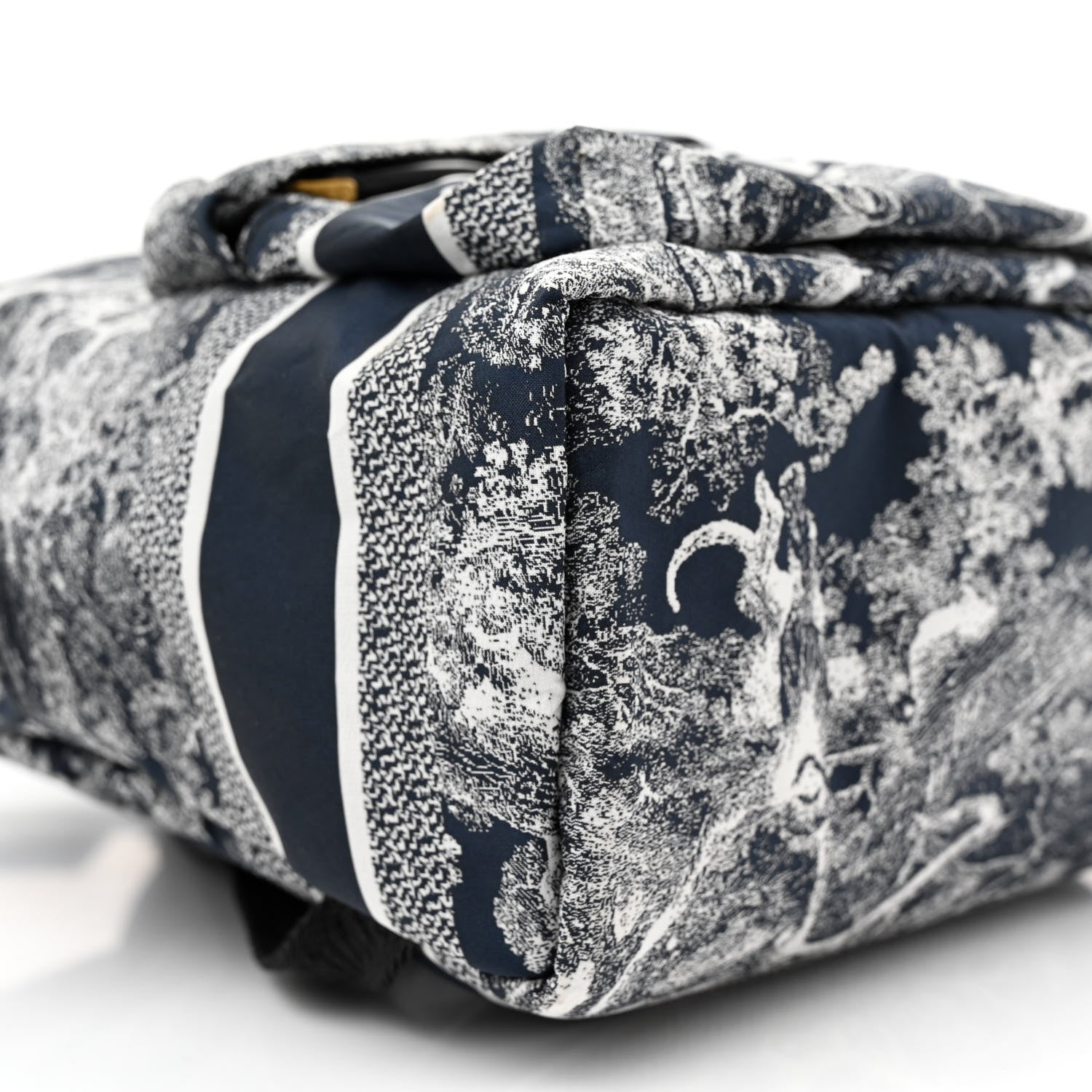 Christian Dior Nylon Technical Fabric Toile De Jouy Small Diortravel Backpack Blue 8 of 9