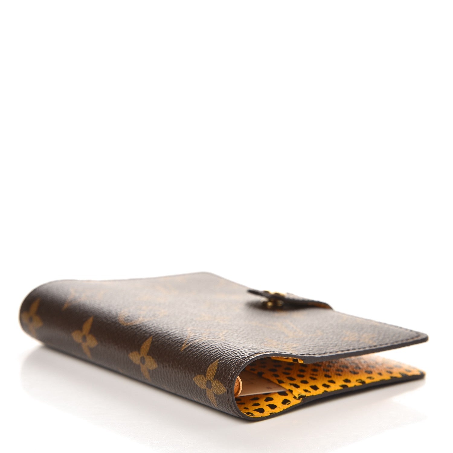Louis Vuitton Monogram Kusama Infinity Dots Small Ring Agenda Cover Yellow 4 of 7